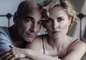 Portrait - Ray (Jean-Marc Barr) & Iris (Radha MItchell) in Whoever Was Using This Bed     Photo - Mark Rogers